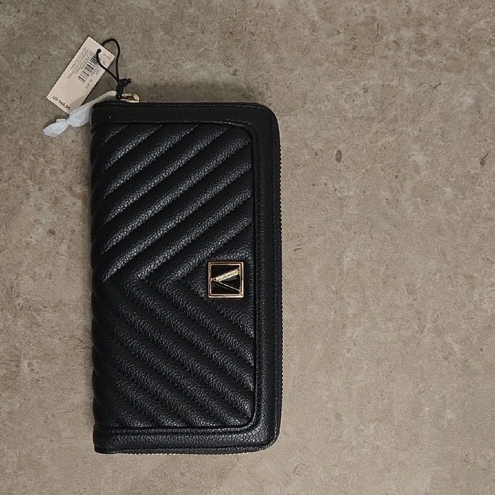 Victoria's Secret Black Quilted Wallet